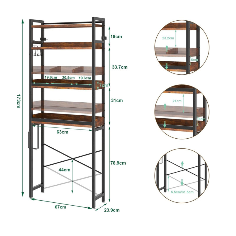 Mounting / Installation Required Over The Toilet Storage