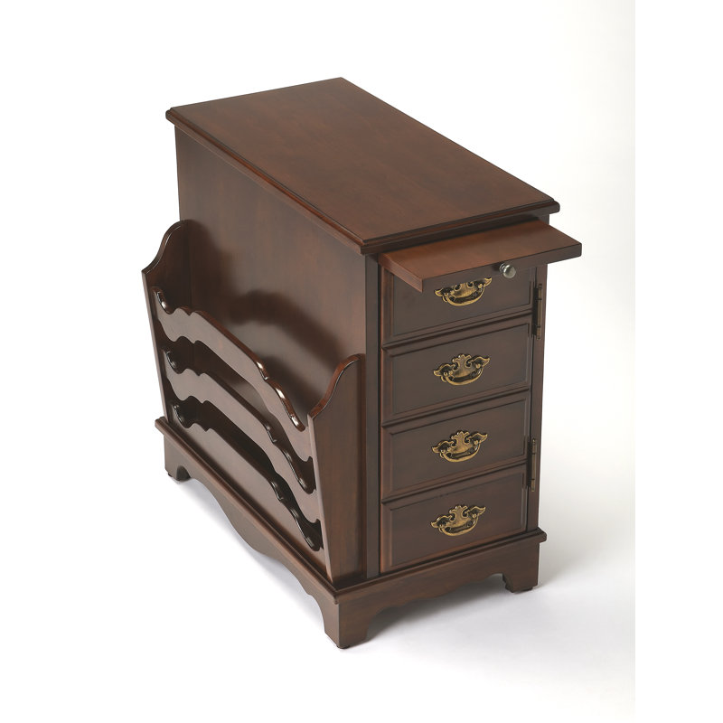 Block End Table, Antique Cherry