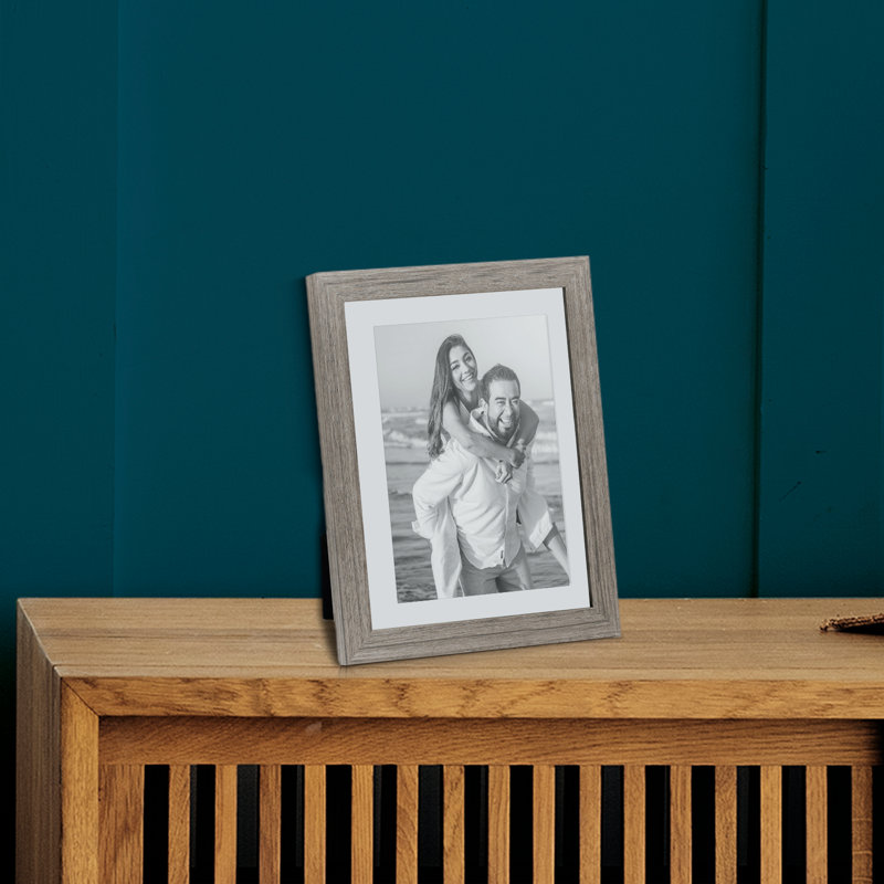 Wood Picture Frame with Mat, 4" x 6", 5" x 7"