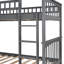 Structure de lit de jour en bois Wren avec clôture, style rustique, pin massif-696865884-696865886
