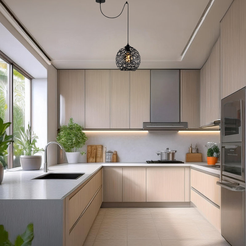Luminaire suspendu simple à hauteur réglable