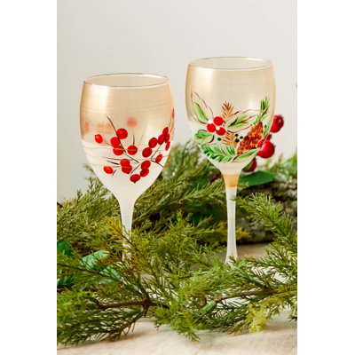 Berries 'n Branches 8.5oz All Purpose Wine Glass