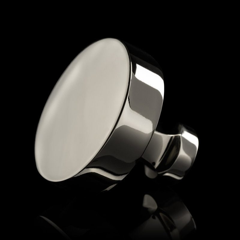 Parkview Collection Round Knob - Cabinet Knob - Transitional Hardware for Drawers & Cabinets, 1-1/2", Polished Nickel