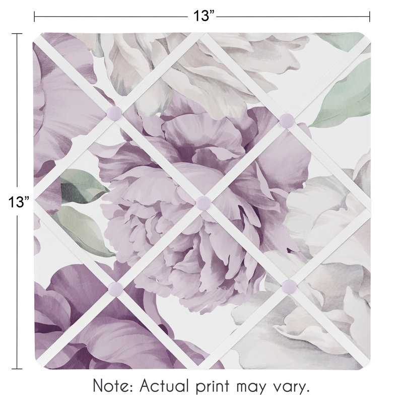 Peony Floral Bulletin & Memo Board