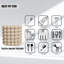 Ensemble d'accessoires de salle de bain texturé à bulles 2 pièces, distributeur de savon en résine et porte-brosse à dents pour salle de bain, chambre d'invité, appartement et dortoir Better Sand Nova Collection-129480800