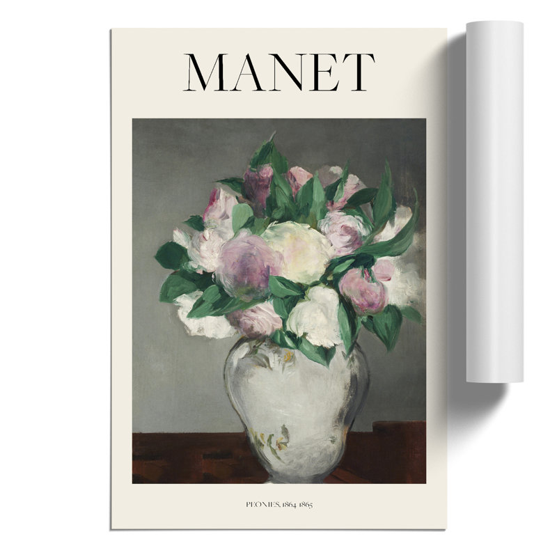 Peonies by Edouard Manet - No Frame Print, 59cm H x 42cm W x 0.1cm D