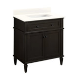 30" Elmdale Single Bathroom Vanity Set with Rectangular Undermount Sink