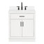 Meuble-lavabo simple 30 po en bois massif avec plateau en quartz 1,5 po Thornaby-619910860-654170086