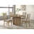 Dreydon Distressed Light Brown Round Dining Table