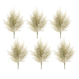 Glittered Green Cedar Spray (Set of 6)