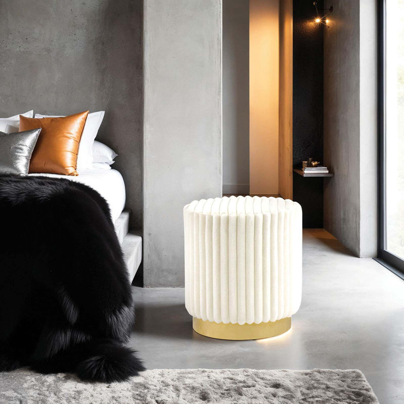 Tabouret décoratif rond 1pc