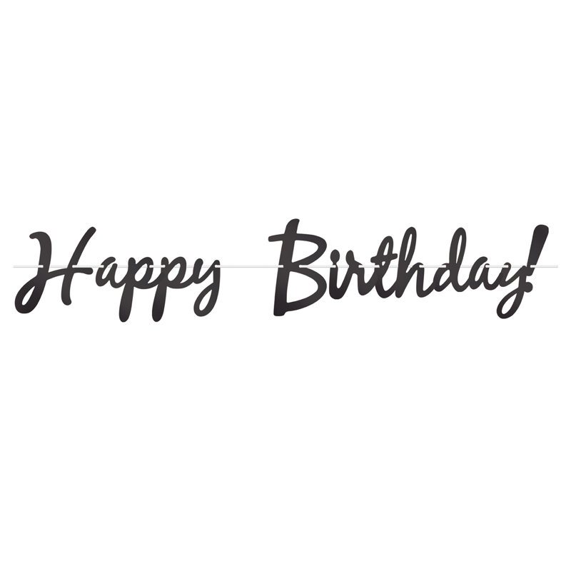 Banderole Foil Happy Birthday
