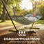 Outsunny Outdoor Hammock with Stand Detachable Pillow Green