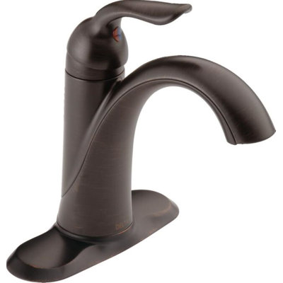 Lahara Single Hole Bathroom Faucet with Drain Assembly, Single Handle Bathroom Sink Faucet