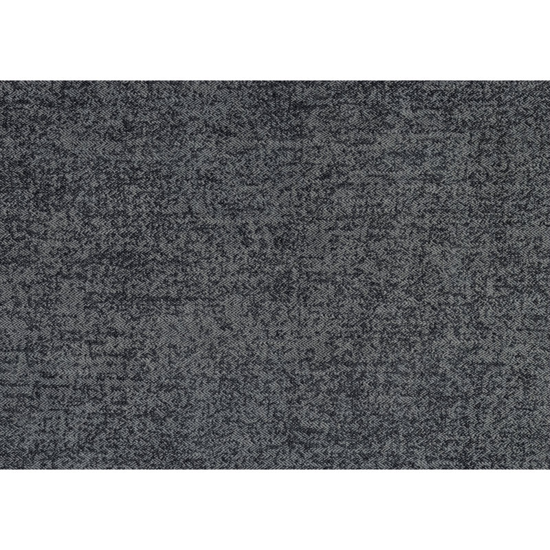 Causeuse de salon moderne avec revêtement en microfibre foncé, rembourrage confortable et pieds en métal pour un décor contemporain