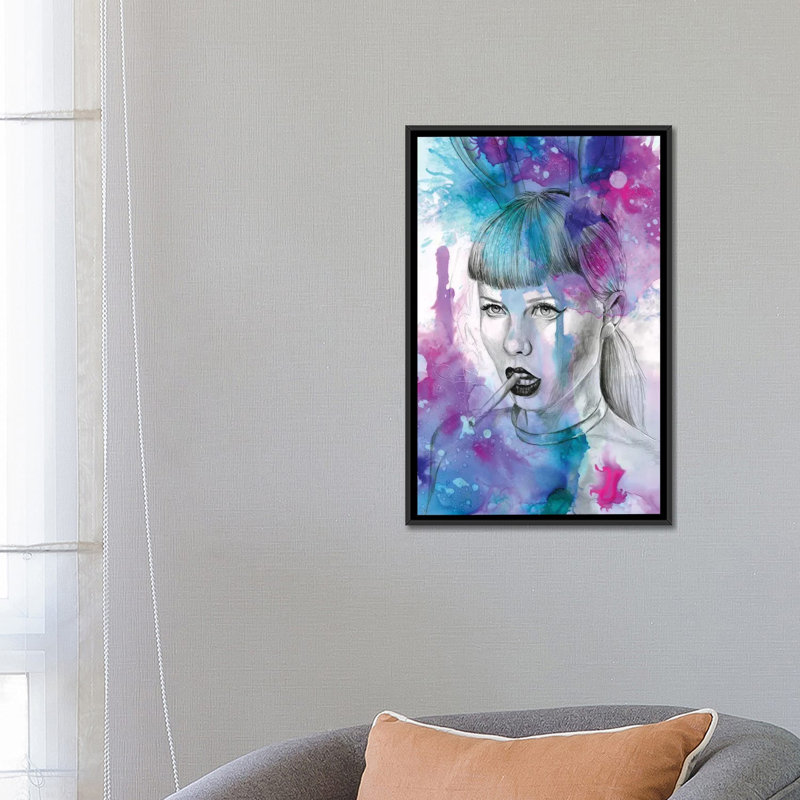 « untitleed viii », reproduction sur toile, H 26 po x l 18 po x P 1,5 po, Toile encadrée noire