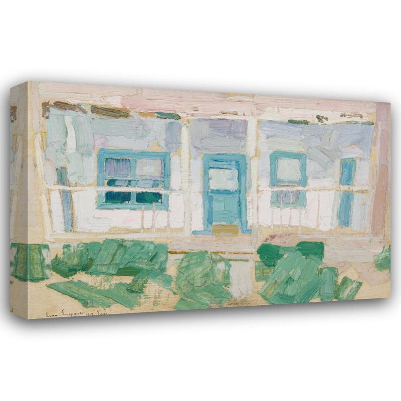 "Taos House" par Leon Gaspard - Toile tendue avec châssis, H 24 po x l 17 po
