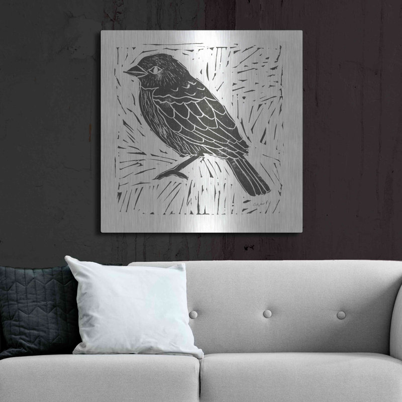 Luxe Bird Art «Bird Element I» par Courtney Prahl, «Bird Element I» par Courtney Prahl, H 36 po x l 36 po