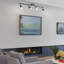 Luminaire mural / plafonnier directionnel moderne 4 lumières 26,5 po Kira Home Langford + ampoules DEL 4 W, têtes réglables, finition nickel brossé-89104382