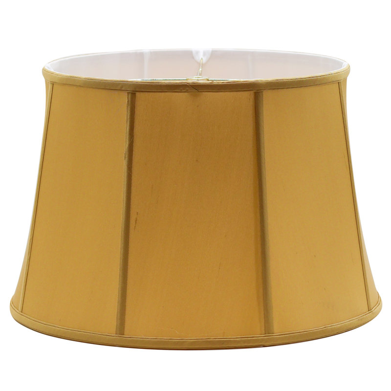 Soie pure empire moderne Dupioni, Doré, H 11,5 po x l 18 po x P 18 po