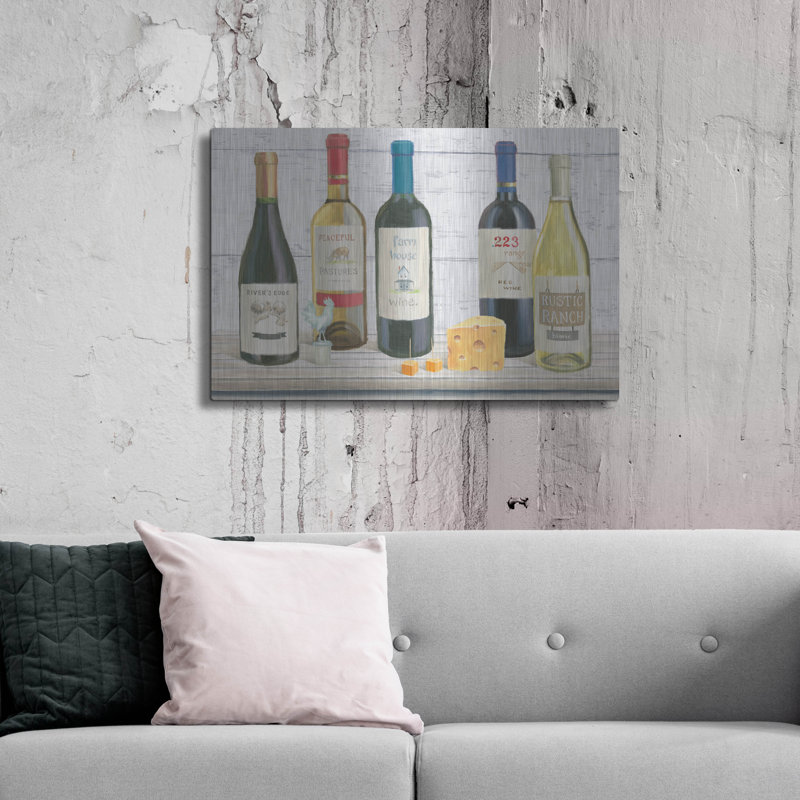 «Vintners Recess 4» par Emily Adams, art mural en métal, H 24 po x l 36 po