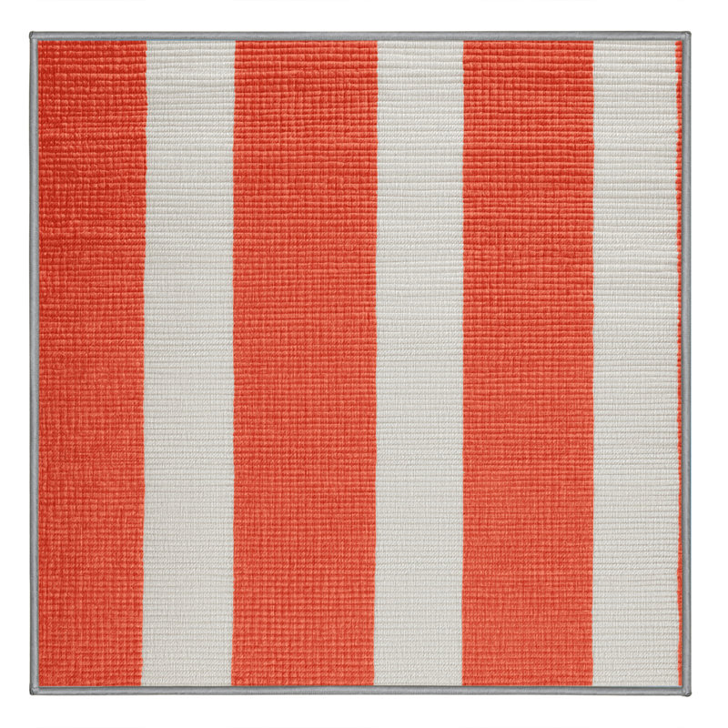 Machine Washable Checkered Gray Area Rug, Square 3'