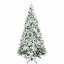 Grand sapin de Noël artificiel enneigé avec branches réalistes-571542878