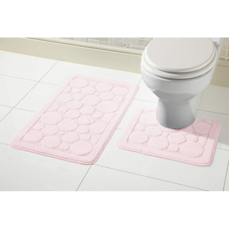 Non-Slip Bath Mat, Light Pink