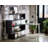 Buck II Clear Glass, Chrome High Gloss Finish Writing Desk With Spacious Shelves For Modern Workspaces-1252190415