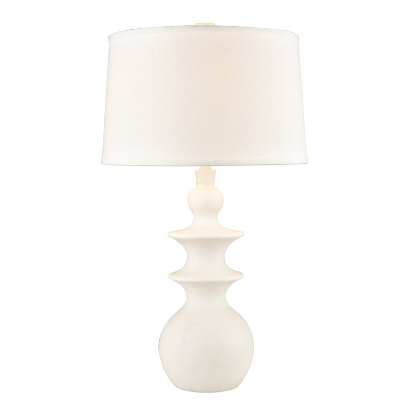 Lampe de table 1 lumière de 32 po de hauteur Depitation - blanc mat