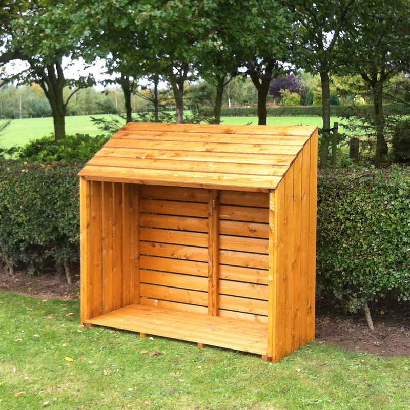 151cm W x 57cm D Wood Log Store