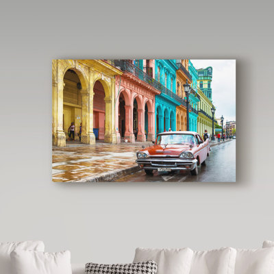«Colorful Architecture Havana» par Cosey, reproduction de photo sur toile tendue