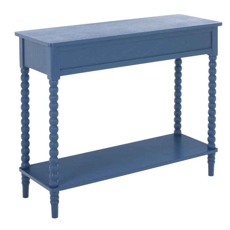 Console 2 tiroirs Bernice, Bleu