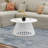 Solid Wood Base Single Coffee Table Round Coffee Table Modern Tea Table For Living Room-295693872
