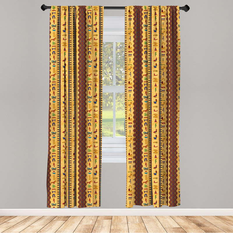 Semi-Sheer Thermal Rod Pocket Curtain Panels, 28" x 63"