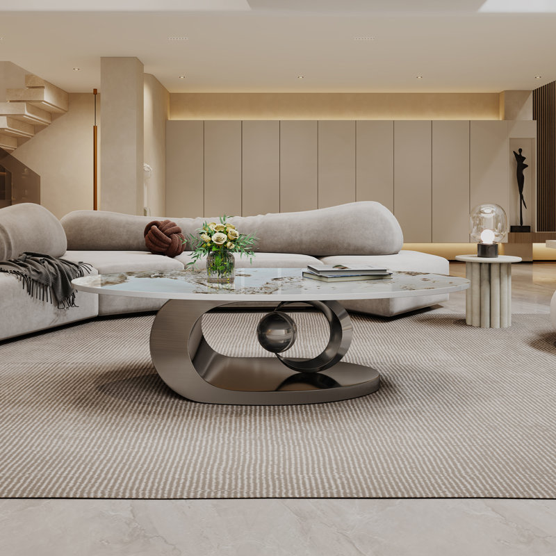 Table basse 49,2 po, Gris