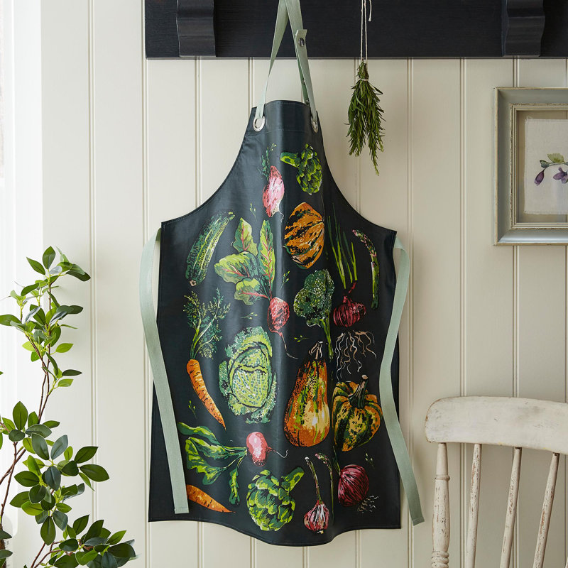 No Pattern Cotton Bib Apron