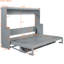 Grand lit gris avec charnières de bureau hydrauliques, peu encombrant, construction, fonction de rangement pour matelas, système de pliage de sélection de 10 pouces, petites maisons, structure de 600 lb, fonction, convenable-1616253634