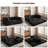 4-in-1 Convertible Sofa Bed, 78.7" Folding Couch, Corduroy Futon with Pull Out Bed for Living Room, No Assembly Required-571898485