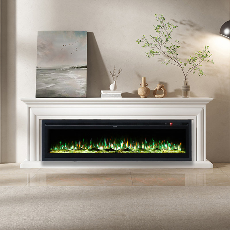 Symple Stuff 91.4cm W Black Electric Fireplace