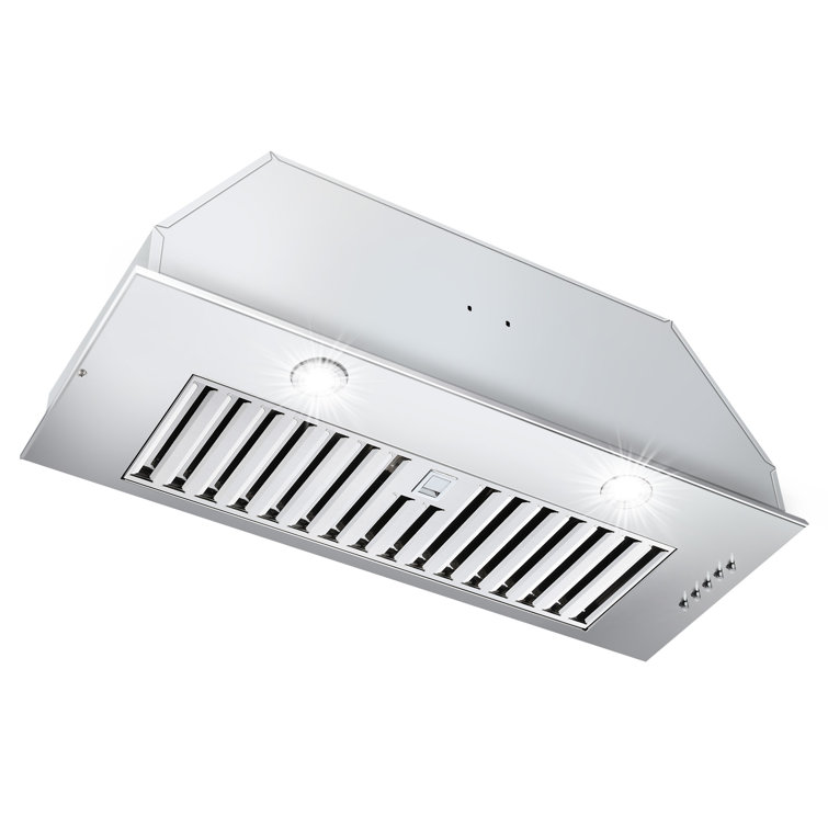 20" 600 CFM Convertible Insert Range Hood in Silver