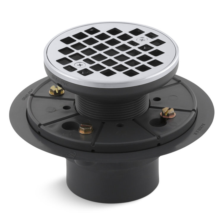 Round Design 3" Grid Shower Drain
