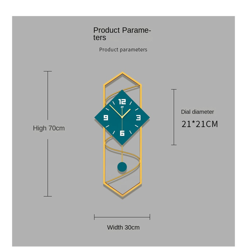 Nordic Modern Creative Simple Wall Clock, Artistic Quartz Timepiece For Living Room Home Decor