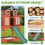 Erommy Solid Wood Swing Set 2 Swing(s)