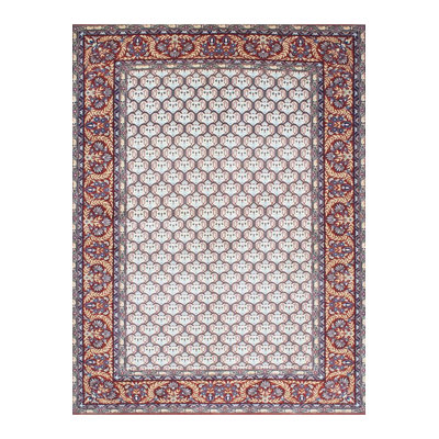 Multi Color Border Detailed Woven Base Modern Decorative Machine Washable Area Rug