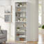 Armoire de rangement pour CD, DVD, tablette réglable, rangement à 8 couches, bibliothèque, maison, bureau, bibliothèque double couche multifonctionnelle, peut être démontée en deux bibliothèques de rangement à 4 couches-1325047945