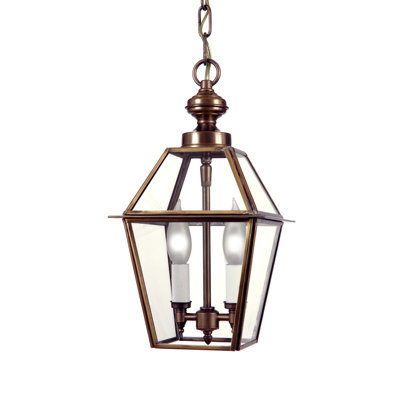Luminaire suspendu géométrique à 2 lumières