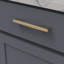 Poignée Channel Collection - Poignée d'armoire centre à centre de 6 5/16 po - Laiton doré brossé - Quincaillerie contemporaine pour les tiroirs et les armoires-116445223-23117475
