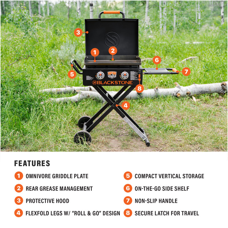 Blackstone On The Go 2-Burner 22" Flexfold Griddle