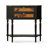 Black+Brown Solid Wood Console Table-320868303